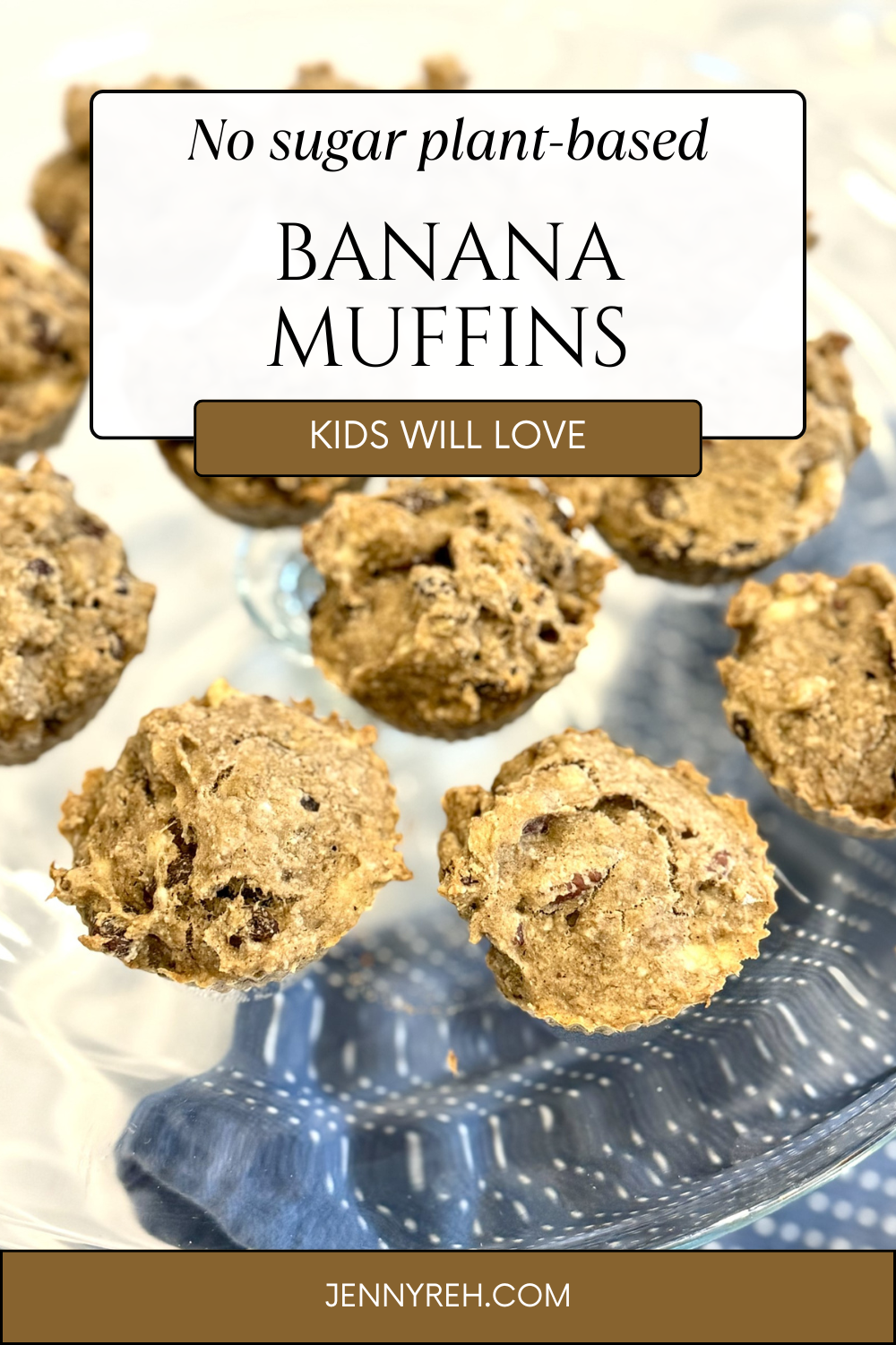 No Sugar Banana Muffins kids will love