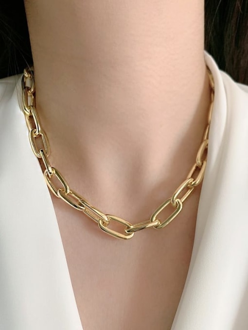 14k Gold Link Necklace